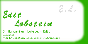 edit lobstein business card